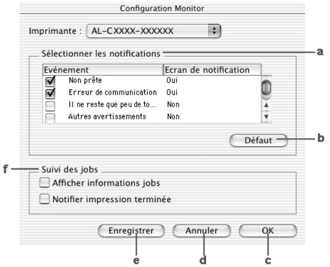 EPSON ACULASER C2600 - Définition des préférences de contrôle - 1