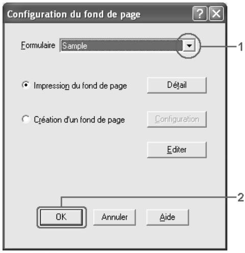 EPSON ACULASER C2600 - Impression avec un fond de page - 1