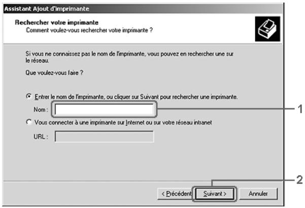 EPSON ACULASER C2600 - Sous Windows XP ou 2000 - 2