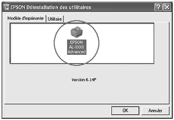 EPSON ACULASER C2600 - Désinstallation du pilote d'impression - 3