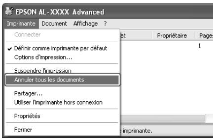 EPSON ACULASER C2600 - Annulation de l'impression - 2