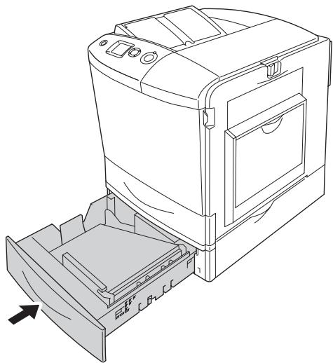 EPSON ACULASER C2600 - Poussez le loquet du capot A vers la gauche et ouvrez le capot jusqu'à ce que vous sentiez une résistance. - 8