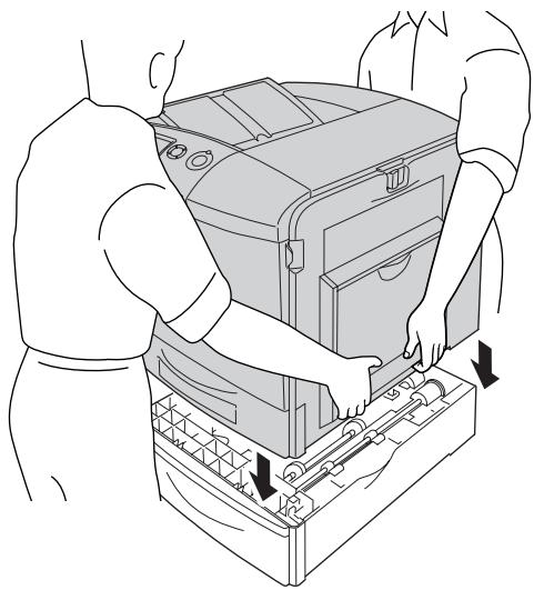 EPSON ACULASER C2600 - Installation de l'unité papier en option - 1