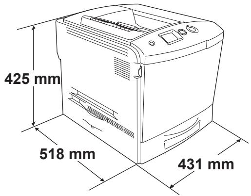 EPSON ACULASER C2600 - Caractéristiques mécaniques - 1
