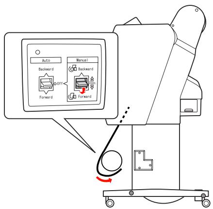 EPSON PRO 9908 - Enroulement du papier par l'avant - 5