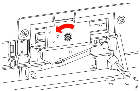 EPSON PRO 9908 - Dévissez le cutter à l'aide d'un tournevis. - 1