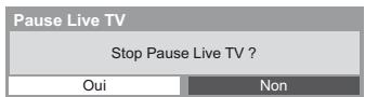 PANASONIC TX-L42DT50E - Pour retourner au programme en cours (arrête la lecture de [pause live TV] / annule la pause) - 3