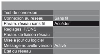 PANASONIC TX-L42DT50E - Sélectionnez [param. réseau sans fil] - 1