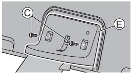 PANASONIC TX-L42DT50E - Fixez le couvercle - 1