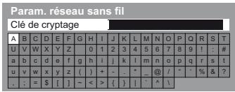 PANASONIC TX-L42DT50E - Saisissez la clé de chiffrement du point d'accès - 1