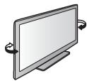 PANASONIC TX-L42DT50E - Régler l'écran à l'angle désiré - 1