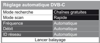 PANASONIC TX-L42DT50E - Réglez la configuration auto (dvb-c) - 1