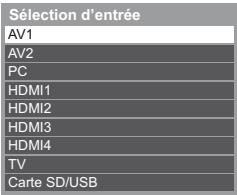 PANASONIC TX-L42DT50E - Sélectionnez le mode d'entrée de la connexion à l'appareil - 1