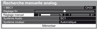 PANASONIC TX-L42DT50E - Réglage manuel - 1