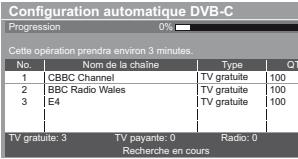 PANASONIC TX-L42DT50E - Configuration automatique dvb-c - 3