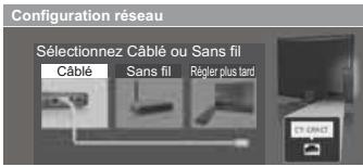 PANASONIC TX-L42DT50E - Sélectionnez le type de réseau - 1