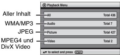 PANASONIC DVD-S295 - Abspielen eines Programms (Playback Menu) - 1