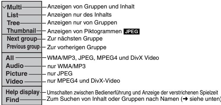PANASONIC DVD-S295 - Gebrauch von Untermenüs - 1