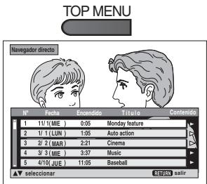 PANASONIC DVD-LS84 - Para reproducir listas de reproduccion: - 1