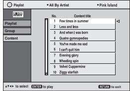 PANASONIC DVD-LS84 - Selecting from the list - 1
