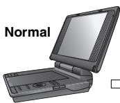 PANASONIC DVD-LS84 - Regulación del ángulo de la pantalla LCD - 2