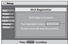 PANASONIC DVD-LS84 - Display the unit's registration code - 1