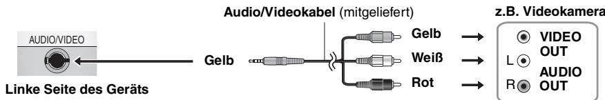 PANASONIC DVD-LS84 - Video von anderen Geräten aus abspielen - 1
