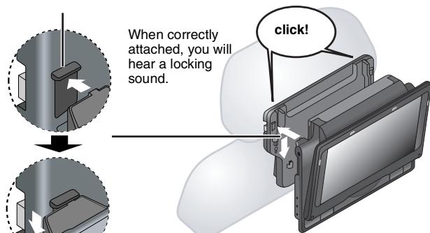 PANASONIC DVD-LS84 - Attach the unit to the bracket. - 1