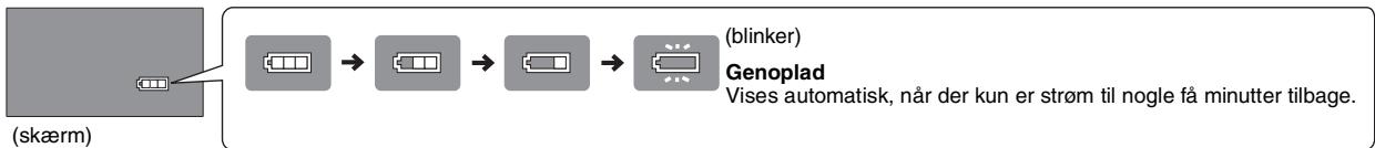 PANASONIC DVD-LS84 - Kontrol af rest-batteritid - 1