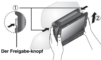 PANASONIC DVD-LS84 - Lösen des Players aus der Halterung - 1