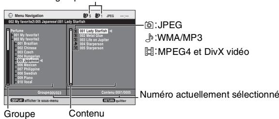 PANASONIC DVD-LS84 - Lecture à partir de l'élément sélection (Menu Navigation) - 3