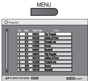 PANASONIC DVD-LS84 - To play playlists: - 2