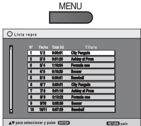 PANASONIC DVD-LS84 - Para reproducir listas de reproduccion: - 2