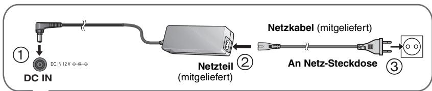 PANASONIC DVD-LS84 - Aufladen der Batterie - 1