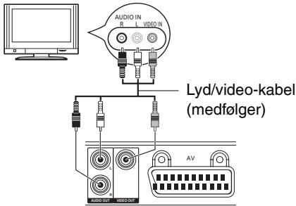 PANASONIC DVD-S500EG - Brug af en videotilslutning (VIDEO OUT-stik) - 1