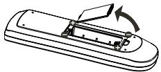 PANASONIC DVD-S500EG - De batterijen inleggen - 1