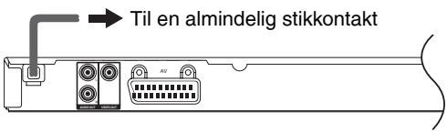 PANASONIC DVD-S500EG - BEMÆRK vedrørende netledningen - 1