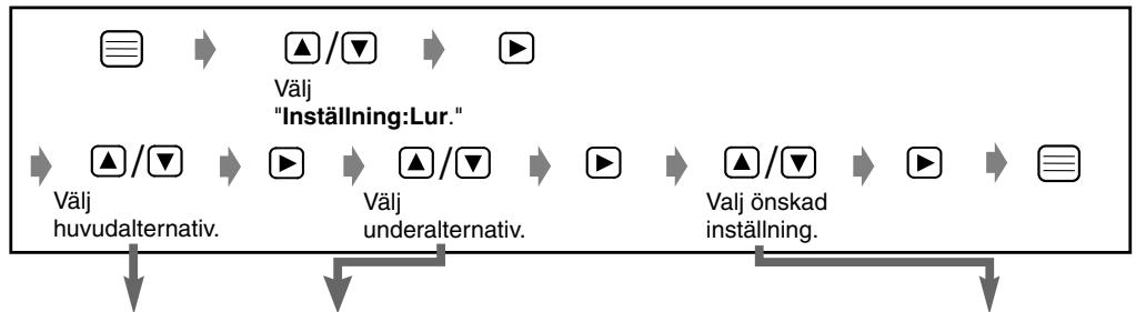PANASONIC KX-TD7580CE - Ändra de ursprungligainstallingarna - 1