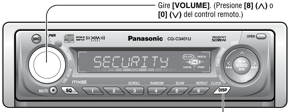 PANASONIC CQ-C3401U - Ajuste de la funciona - 1