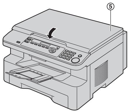 PANASONIC KX-MB261GX - Plaque blanche et vitre du scanner - 3