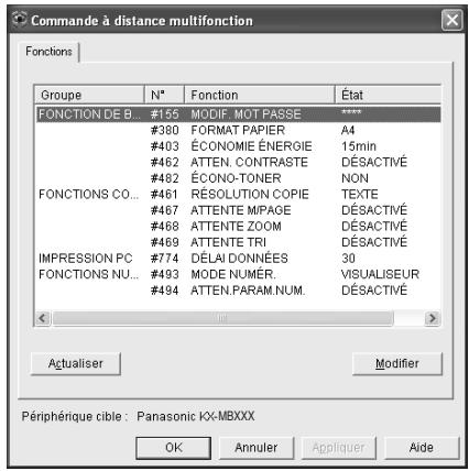 PANASONIC KX-MB261GX - Utilisation de la commande à distance - 1