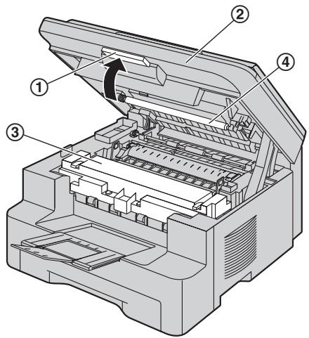 PANASONIC KX-MB261GX - Vitre inférieure - 1