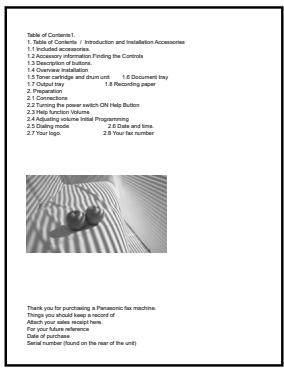 PANASONIC KXMB1500HX - Example 2 - 1