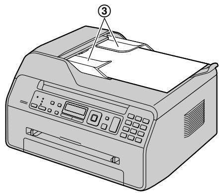 PANASONIC KXMB1500HX - Using the automatic document feeder (KX-MB1530 only) - 3