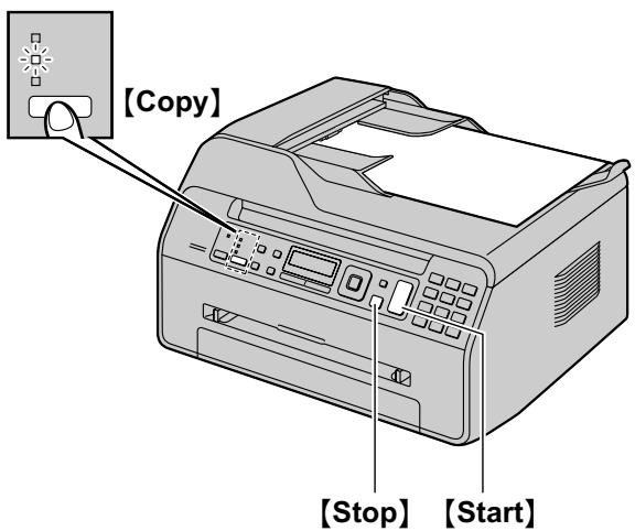 PANASONIC KXMB1500HX - Using the automatic document feeder (KX-MB1530 only) - 1