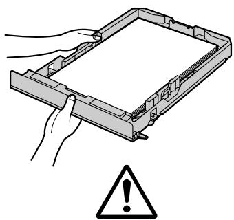 PANASONIC KXMB1500HX - Caution for the paper input tray - 2