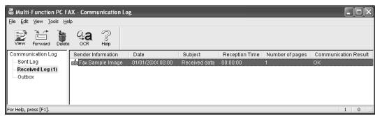 PANASONIC KXMB1500HX - Viewing a received document - 1