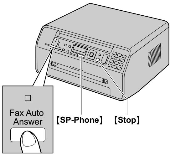 PANASONIC KXMB1500HX - Activating TEL/FAX mode - 1