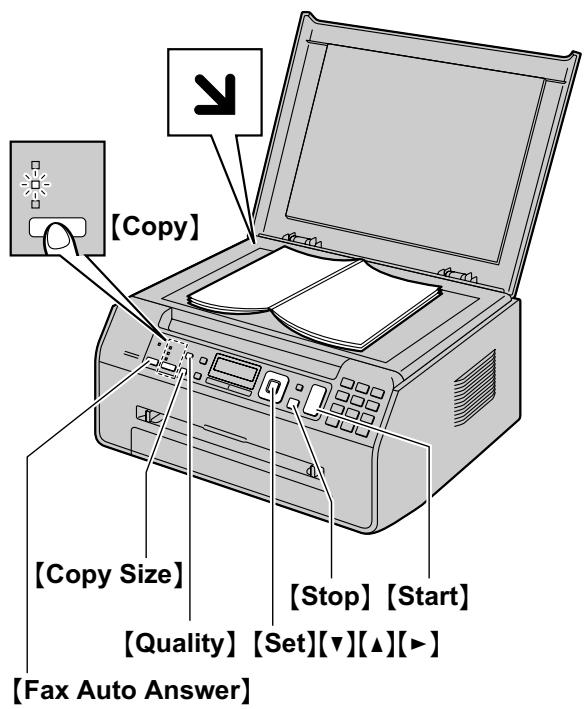 PANASONIC KXMB1500HX - Using the scanner glass - 1