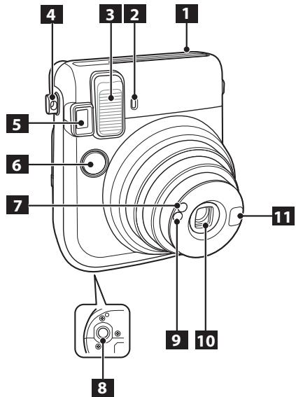 FUJIFILM INSTAX MINI 70 - Bezeichnungen der Teile - 1